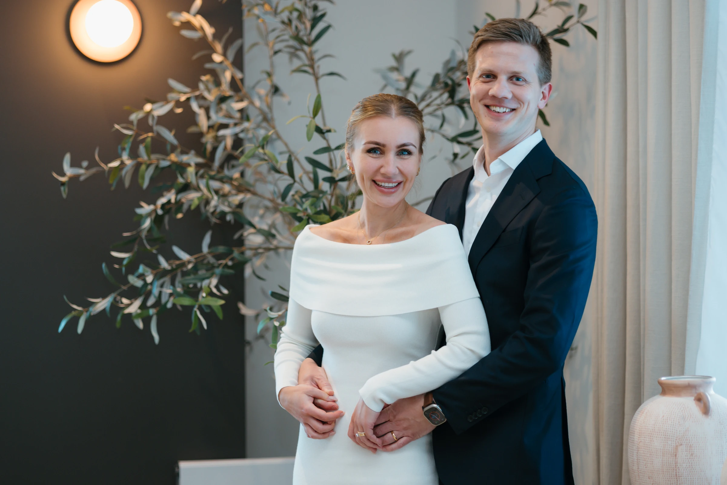 Ieva ir Valentinas civilinės santuokos dieną